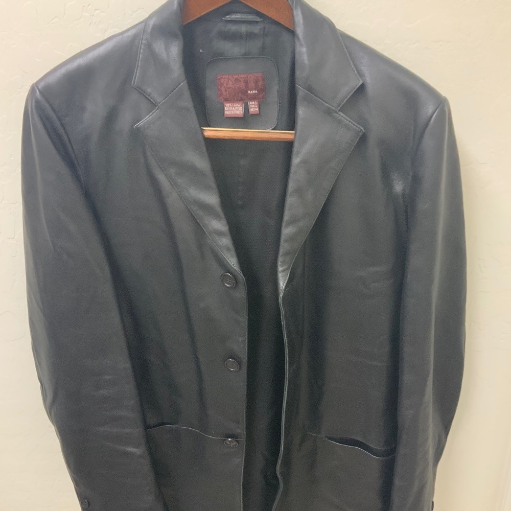 Men’s Zara 100% Genuine Leather Jacket